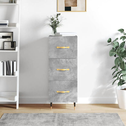 Sideboard Betongrau 34,5x34x90 cm Holzwerkstoff - Pazzar.ch