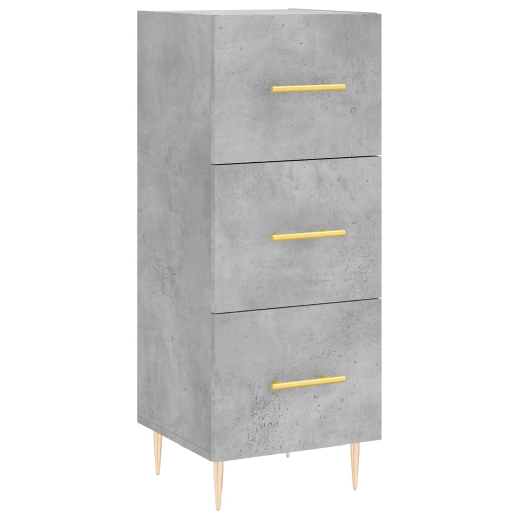 Sideboard Betongrau 34,5x34x90 cm Holzwerkstoff - Pazzar.ch
