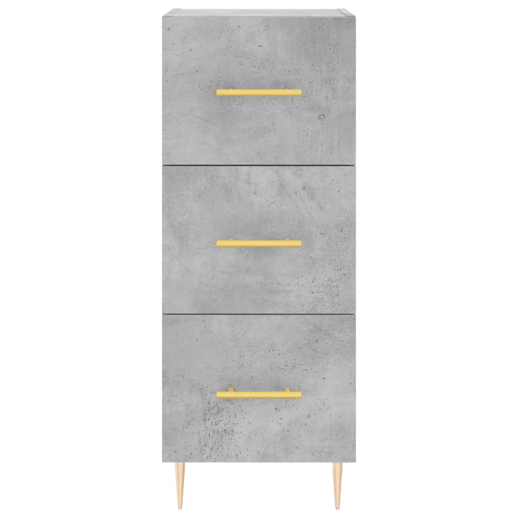 Sideboard Betongrau 34,5x34x90 cm Holzwerkstoff - Pazzar.ch
