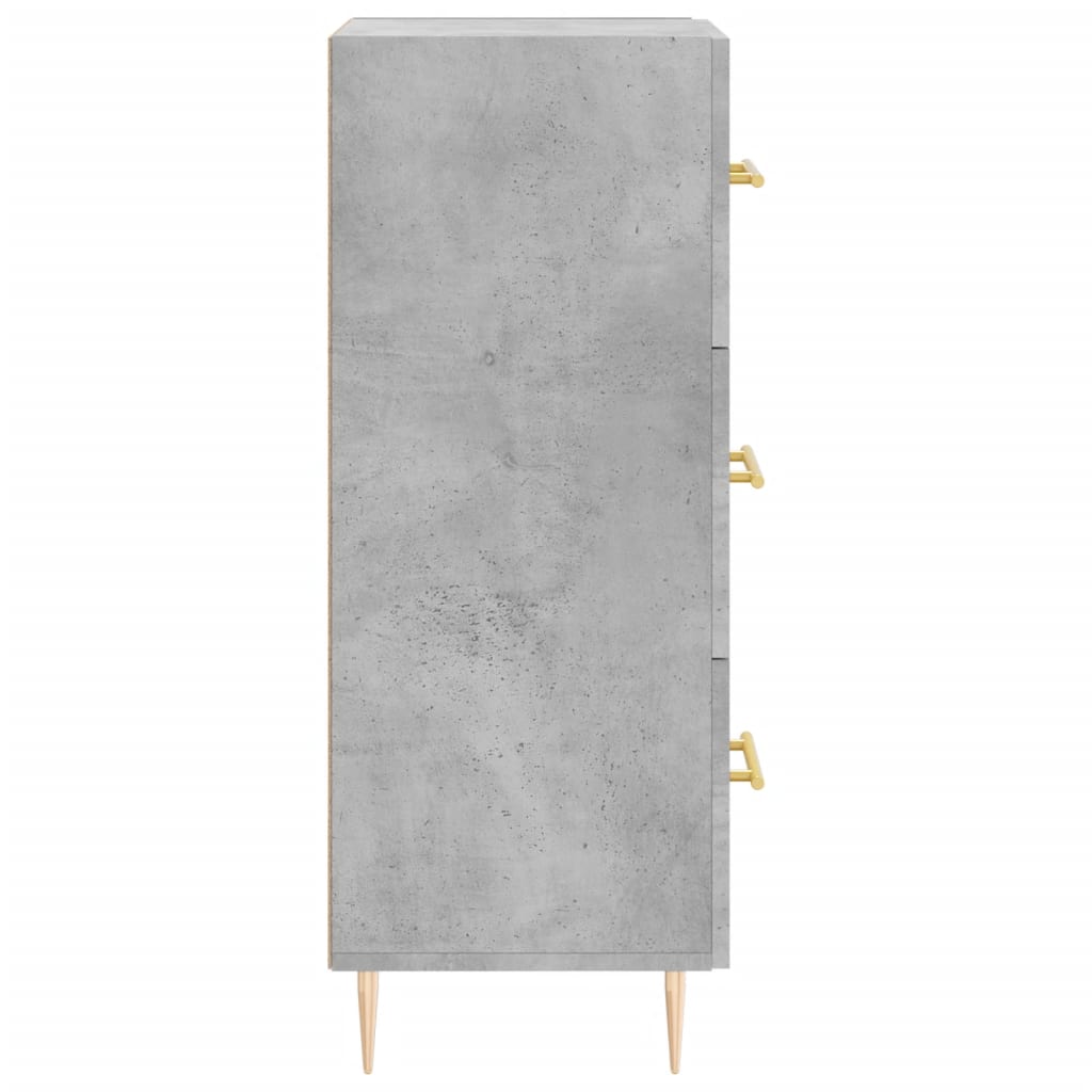 Sideboard Betongrau 34,5x34x90 cm Holzwerkstoff - Pazzar.ch