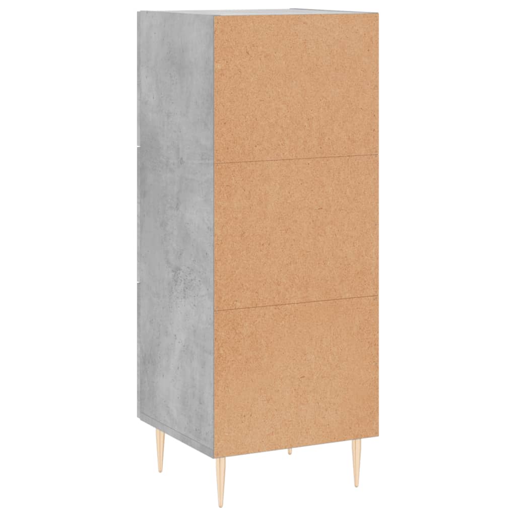 Sideboard Betongrau 34,5x34x90 cm Holzwerkstoff - Pazzar.ch