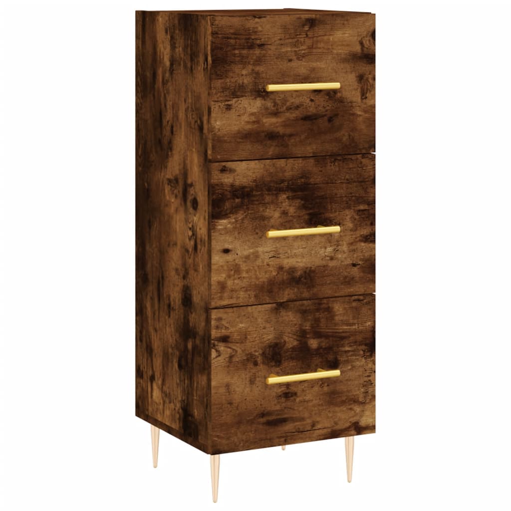 Sideboard Räuchereiche 34,5x34x90 cm Holzwerkstoff - Pazzar.ch