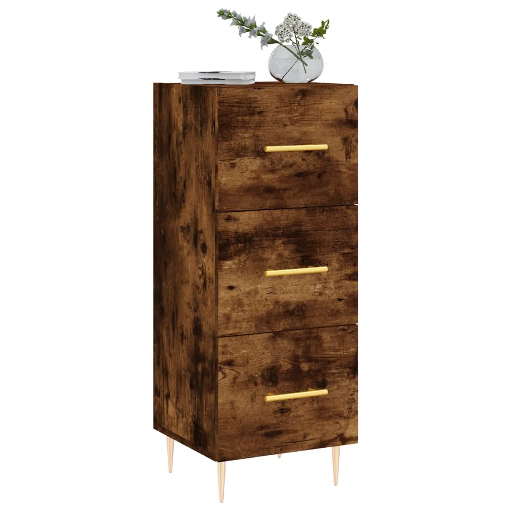 Sideboard Räuchereiche 34,5x34x90 cm Holzwerkstoff - Pazzar.ch