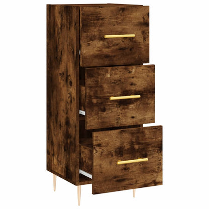 Sideboard Räuchereiche 34,5x34x90 cm Holzwerkstoff - Pazzar.ch