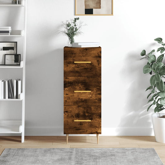 Sideboard Räuchereiche 34,5x34x90 cm Holzwerkstoff - Pazzar.ch