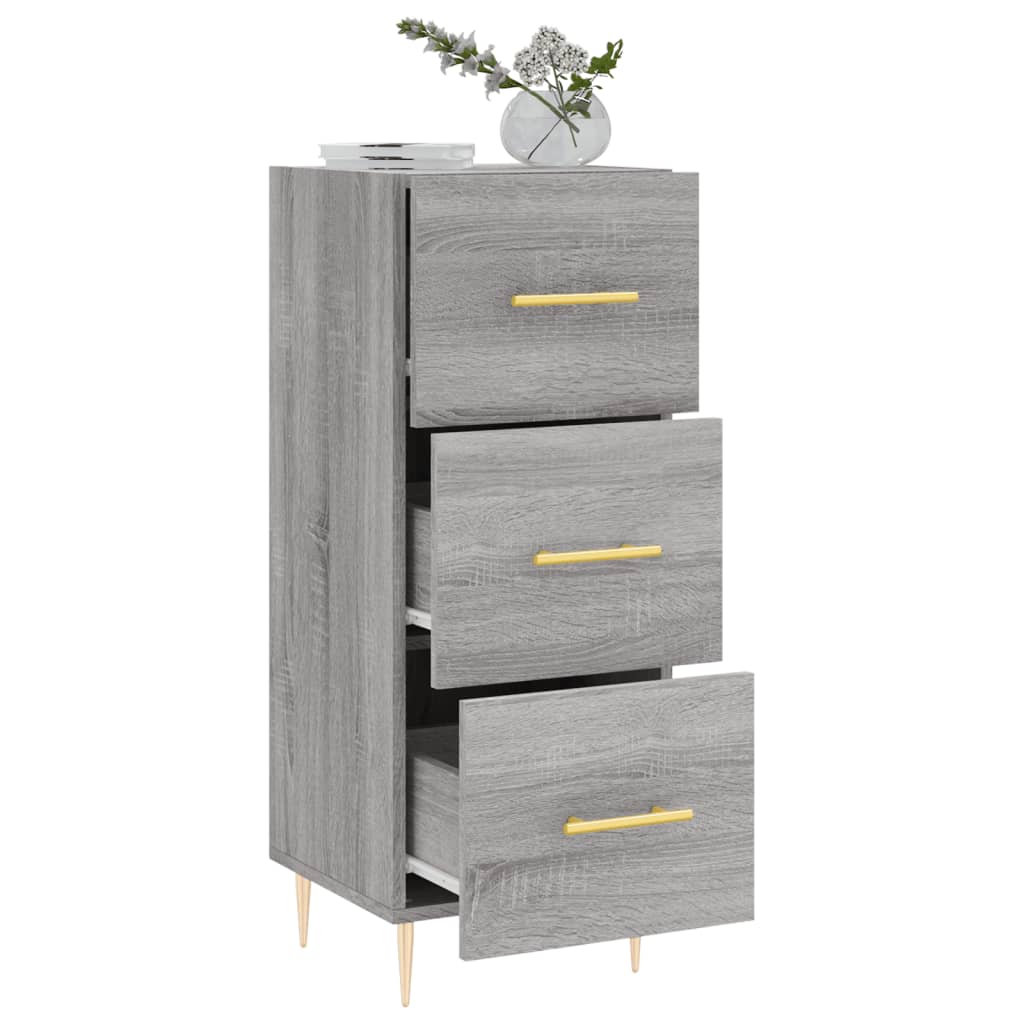 Sideboard Grau Sonoma 34,5x34x90 cm Holzwerkstoff - Pazzar.ch