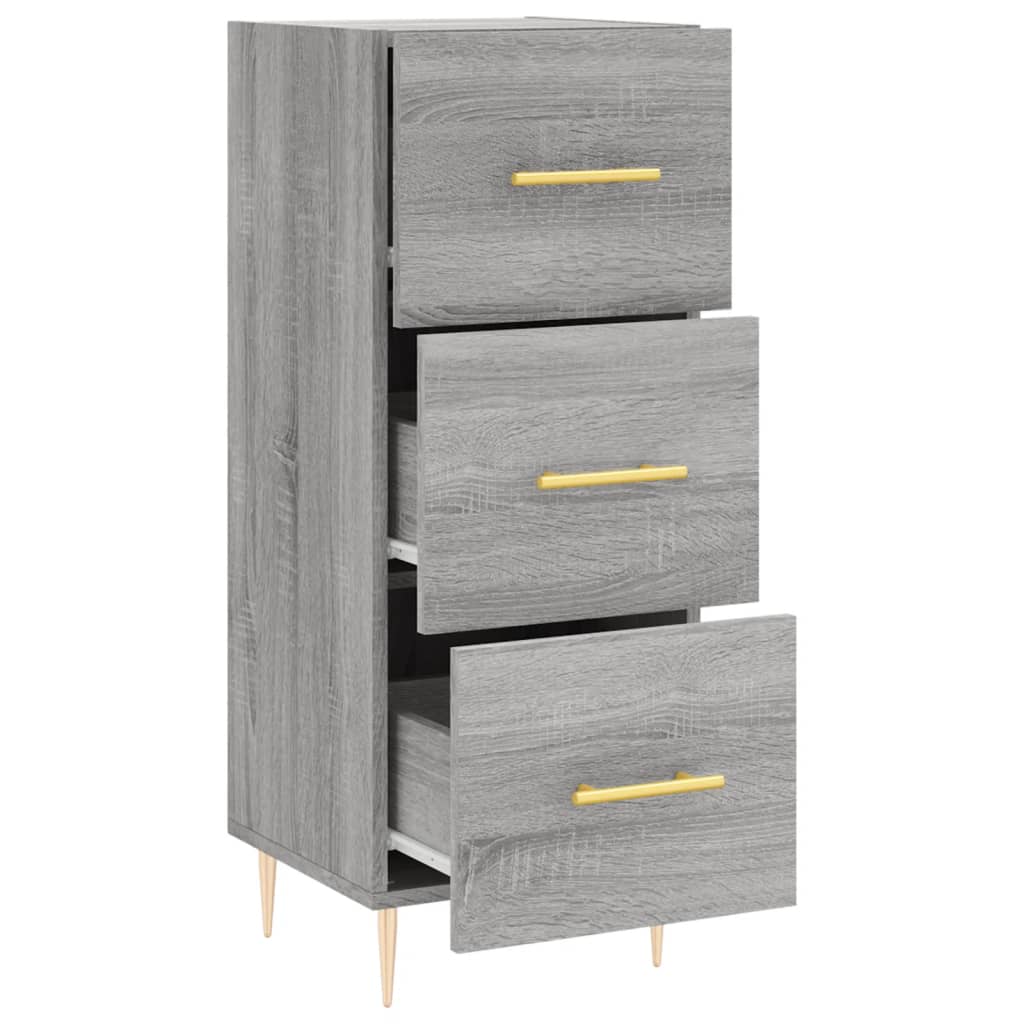Sideboard Grau Sonoma 34,5x34x90 cm Holzwerkstoff - Pazzar.ch