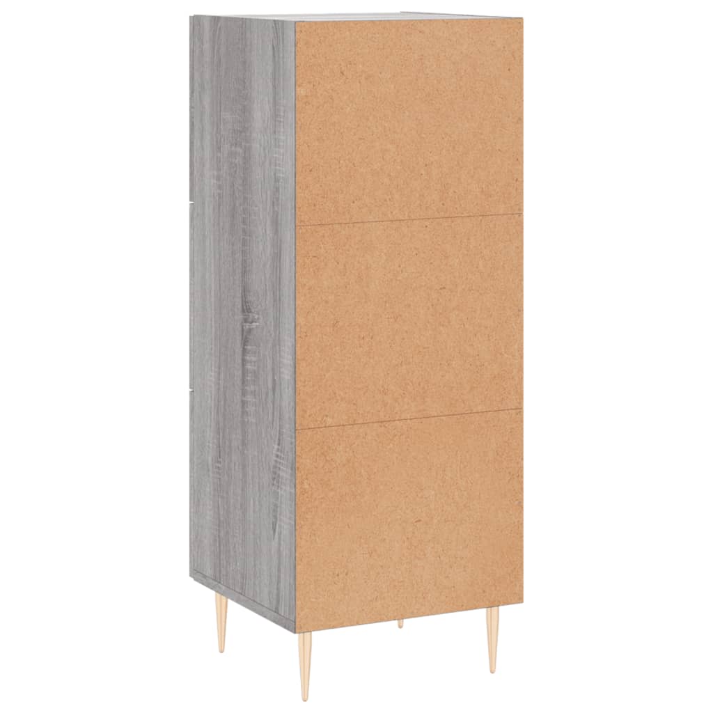 Sideboard Grau Sonoma 34,5x34x90 cm Holzwerkstoff - Pazzar.ch