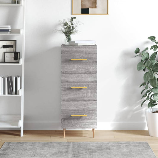 Sideboard Grau Sonoma 34,5x34x90 cm Holzwerkstoff - Pazzar.ch