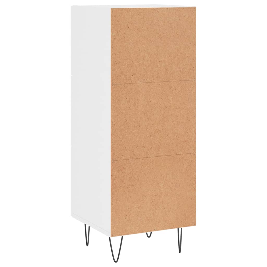 Sideboard Hochglanz-Weiß 34,5x34x90 cm Holzwerkstoff - Pazzar.ch