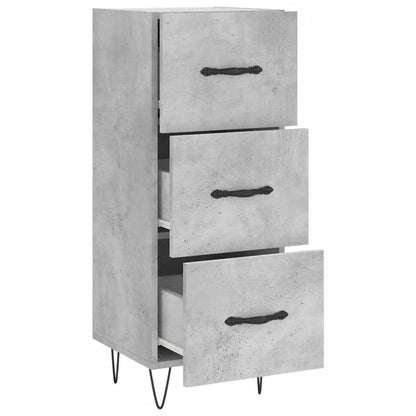 Sideboard Betongrau 34,5x34x90 cm Holzwerkstoff - Pazzar.ch