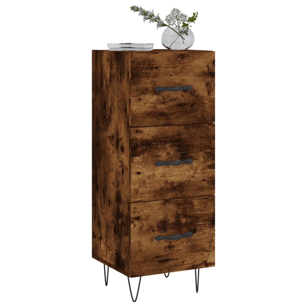 Sideboard Räuchereiche 34,5x34x90 cm Holzwerkstoff - Pazzar.ch