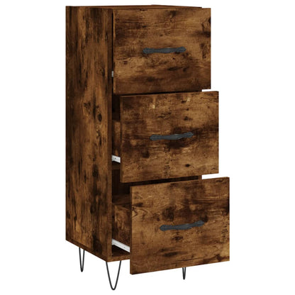 Sideboard Räuchereiche 34,5x34x90 cm Holzwerkstoff - Pazzar.ch