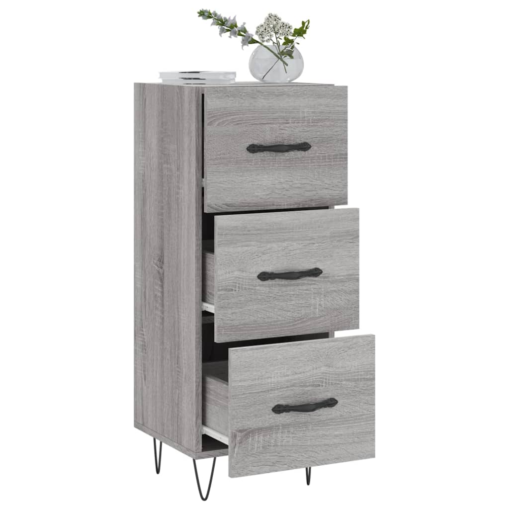 Sideboard Grau Sonoma 34,5x34x90 cm Holzwerkstoff - Pazzar.ch