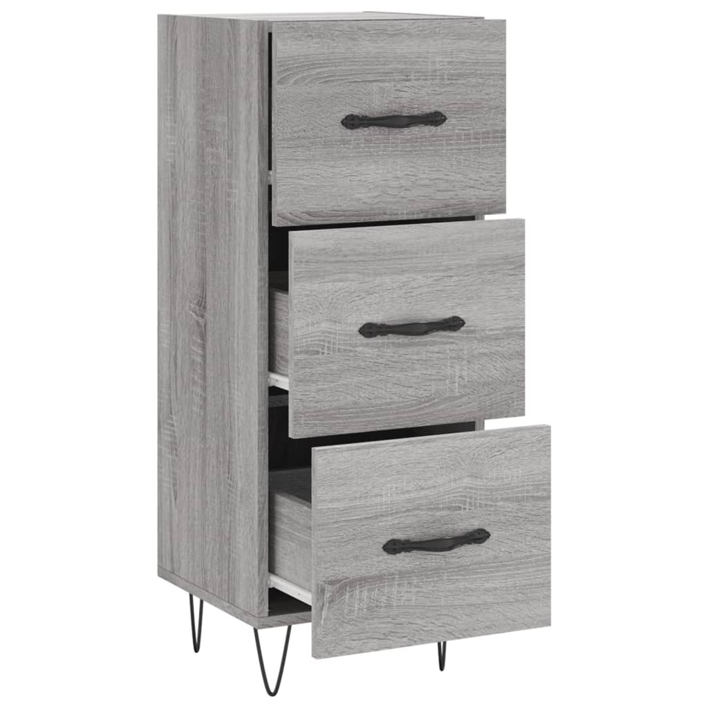 Sideboard Grau Sonoma 34,5x34x90 cm Holzwerkstoff - Pazzar.ch