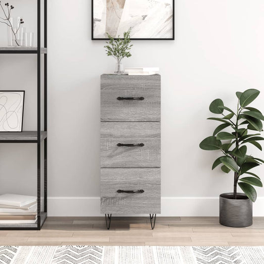 Sideboard Grau Sonoma 34,5x34x90 cm Holzwerkstoff - Pazzar.ch