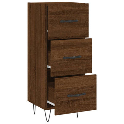 Sideboard Braun Eichen-Optik 34,5x34x90 cm Holzwerkstoff - Pazzar.ch