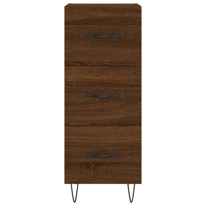 Sideboard Braun Eichen-Optik 34,5x34x90 cm Holzwerkstoff - Pazzar.ch