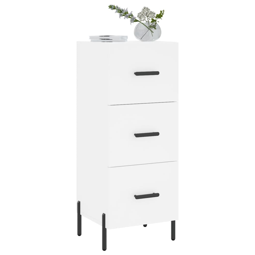 Sideboard Weiß 34,5x34x90 cm Holzwerkstoff - Pazzar.ch