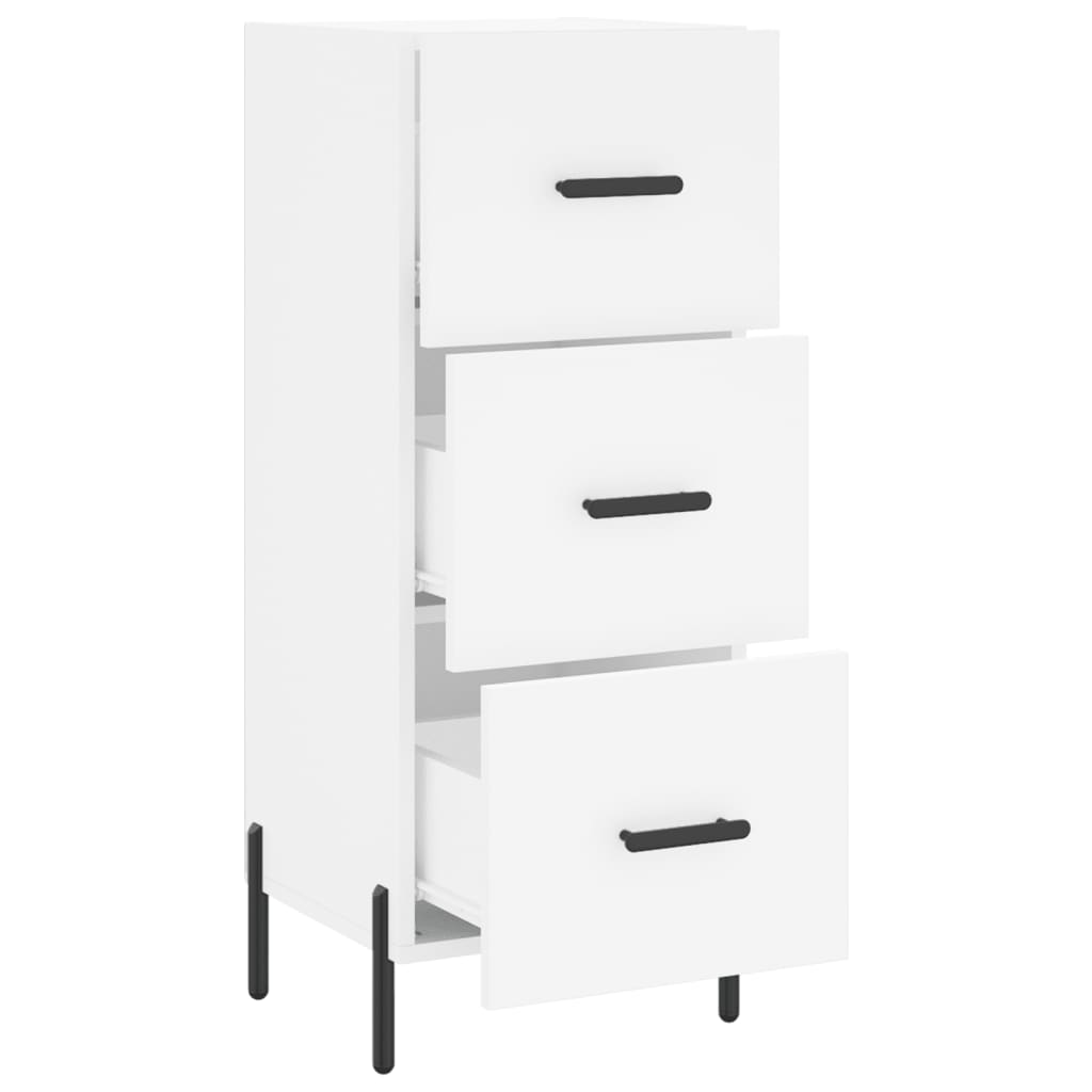 Sideboard Weiß 34,5x34x90 cm Holzwerkstoff - Pazzar.ch