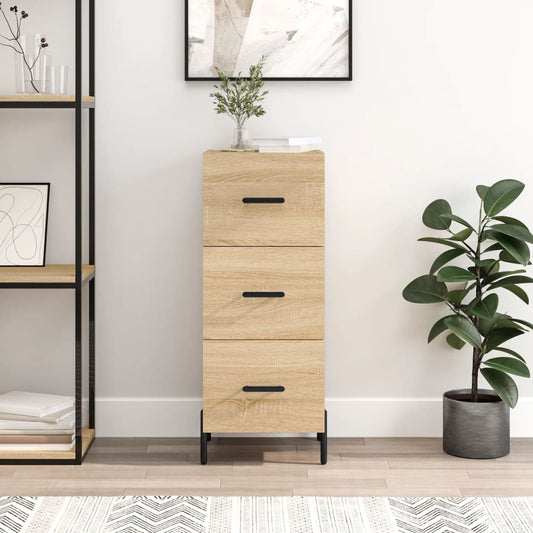 Sideboard Sonoma-Eiche 34,5x34x90 cm Holzwerkstoff - Pazzar.ch