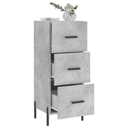 Sideboard Betongrau 34,5x34x90 cm Holzwerkstoff - Pazzar.ch