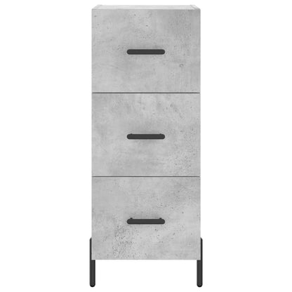 Sideboard Betongrau 34,5x34x90 cm Holzwerkstoff - Pazzar.ch