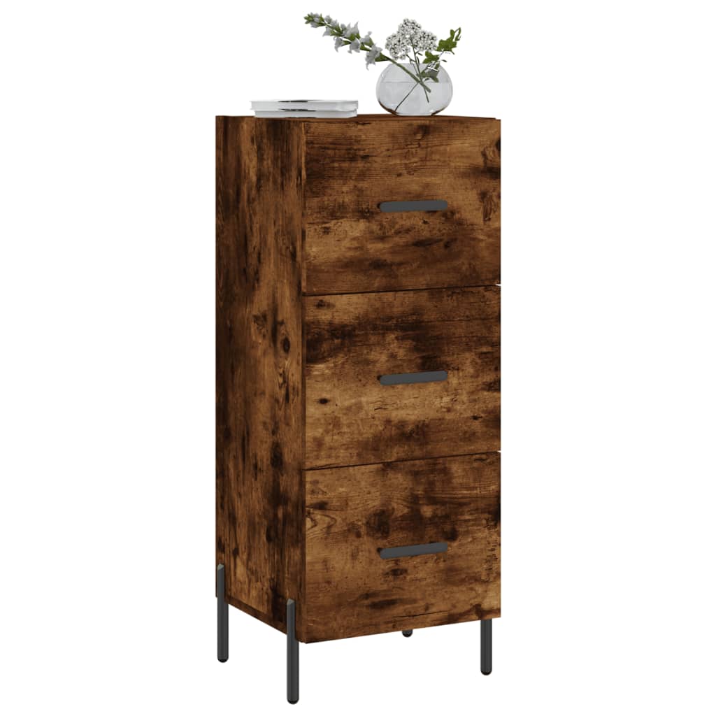Sideboard Räuchereiche 34,5x34x90 cm Holzwerkstoff - Pazzar.ch