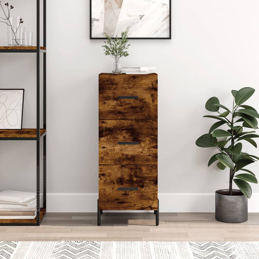 Sideboard Räuchereiche 34,5x34x90 cm Holzwerkstoff - Pazzar.ch