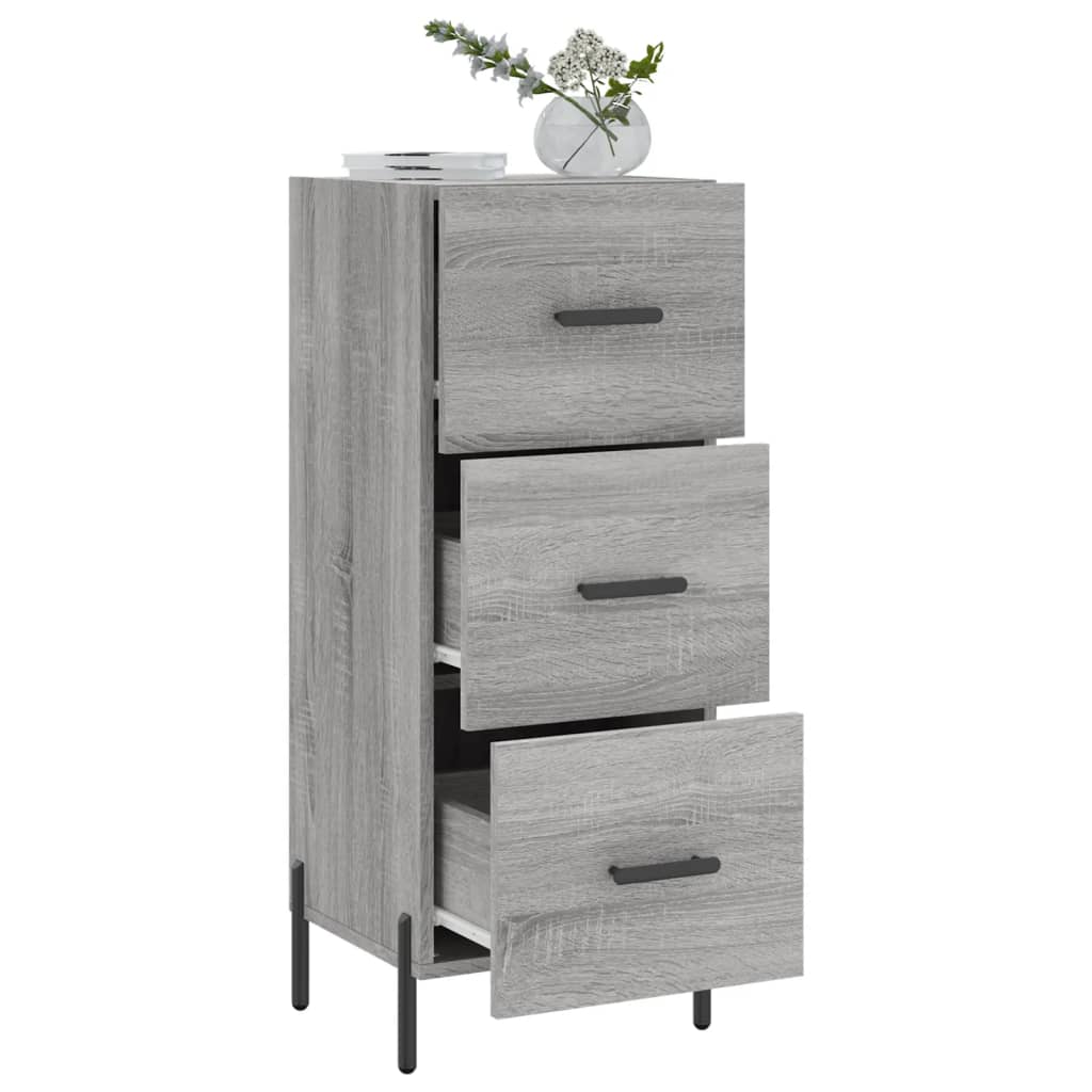Sideboard Grau Sonoma 34,5x34x90 cm Holzwerkstoff - Pazzar.ch