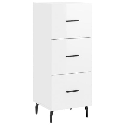 Sideboard Hochglanz-Weiß 34,5x34x90 cm Holzwerkstoff - Pazzar.ch