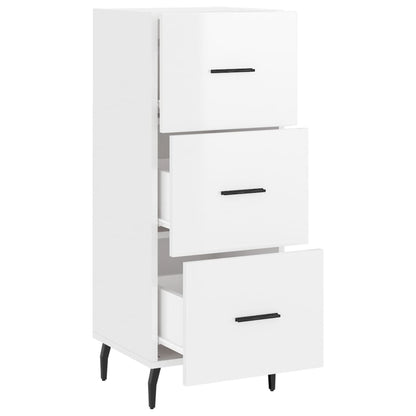 Sideboard Hochglanz-Weiß 34,5x34x90 cm Holzwerkstoff - Pazzar.ch