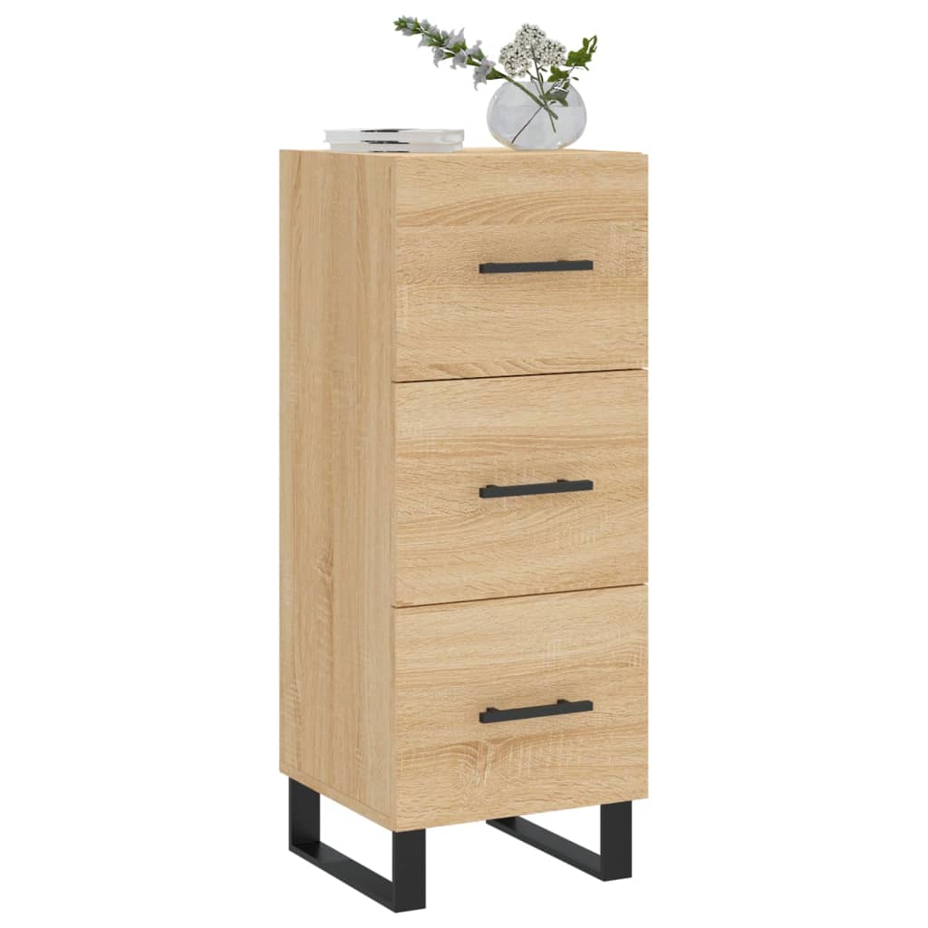 Sideboard Sonoma-Eiche 34,5x34x90 cm Holzwerkstoff - Pazzar.ch