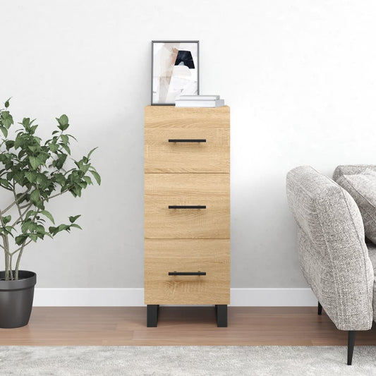 Sideboard Sonoma-Eiche 34,5x34x90 cm Holzwerkstoff - Pazzar.ch