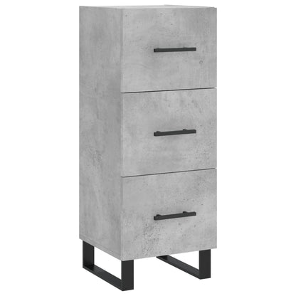 Sideboard Betongrau 34,5x34x90 cm Holzwerkstoff - Pazzar.ch