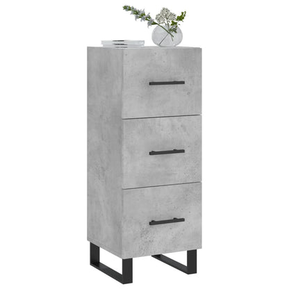 Sideboard Betongrau 34,5x34x90 cm Holzwerkstoff - Pazzar.ch