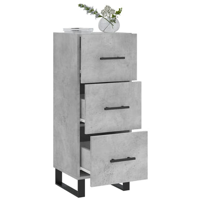 Sideboard Betongrau 34,5x34x90 cm Holzwerkstoff - Pazzar.ch