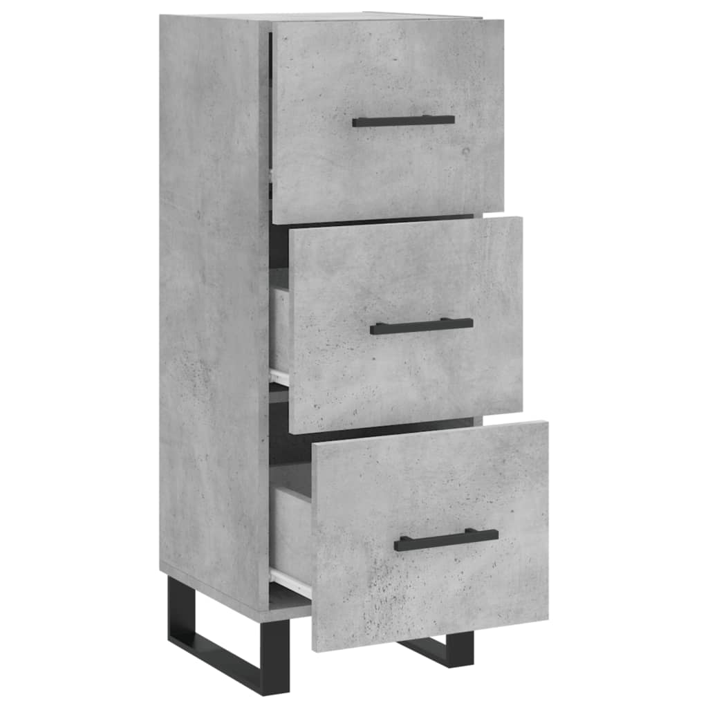 Sideboard Betongrau 34,5x34x90 cm Holzwerkstoff - Pazzar.ch
