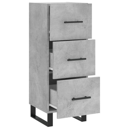 Sideboard Betongrau 34,5x34x90 cm Holzwerkstoff - Pazzar.ch