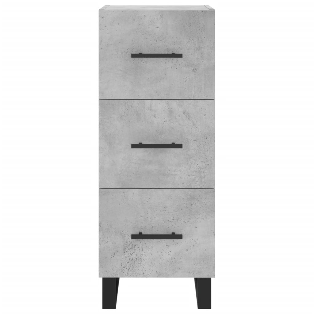 Sideboard Betongrau 34,5x34x90 cm Holzwerkstoff - Pazzar.ch