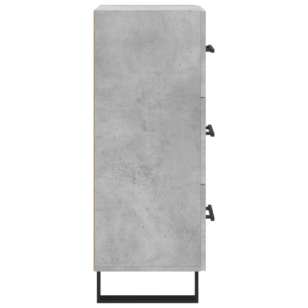 Sideboard Betongrau 34,5x34x90 cm Holzwerkstoff - Pazzar.ch