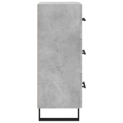 Sideboard Betongrau 34,5x34x90 cm Holzwerkstoff - Pazzar.ch