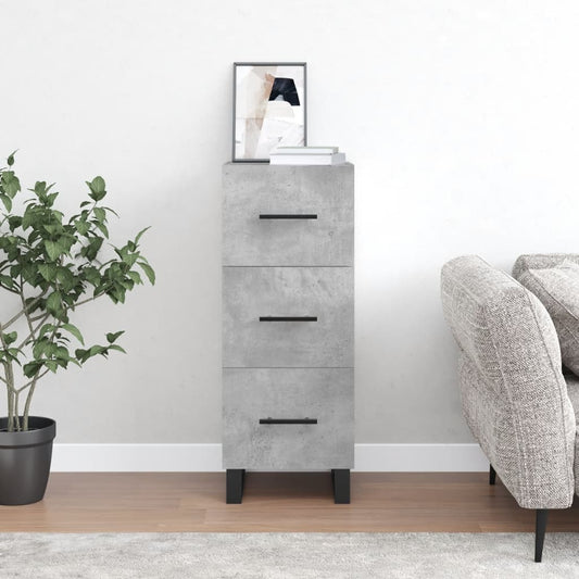 Sideboard Betongrau 34,5x34x90 cm Holzwerkstoff - Pazzar.ch