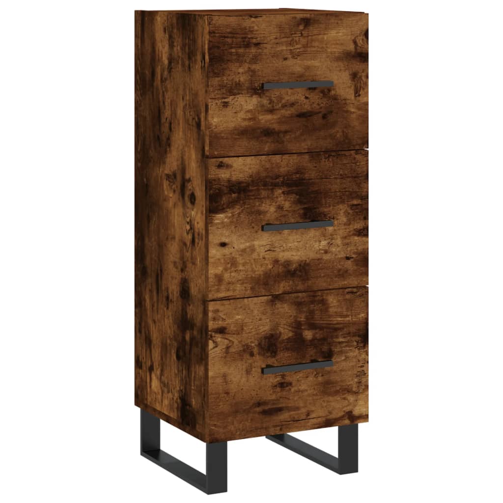 Sideboard Räuchereiche 34,5x34x90 cm Holzwerkstoff - Pazzar.ch
