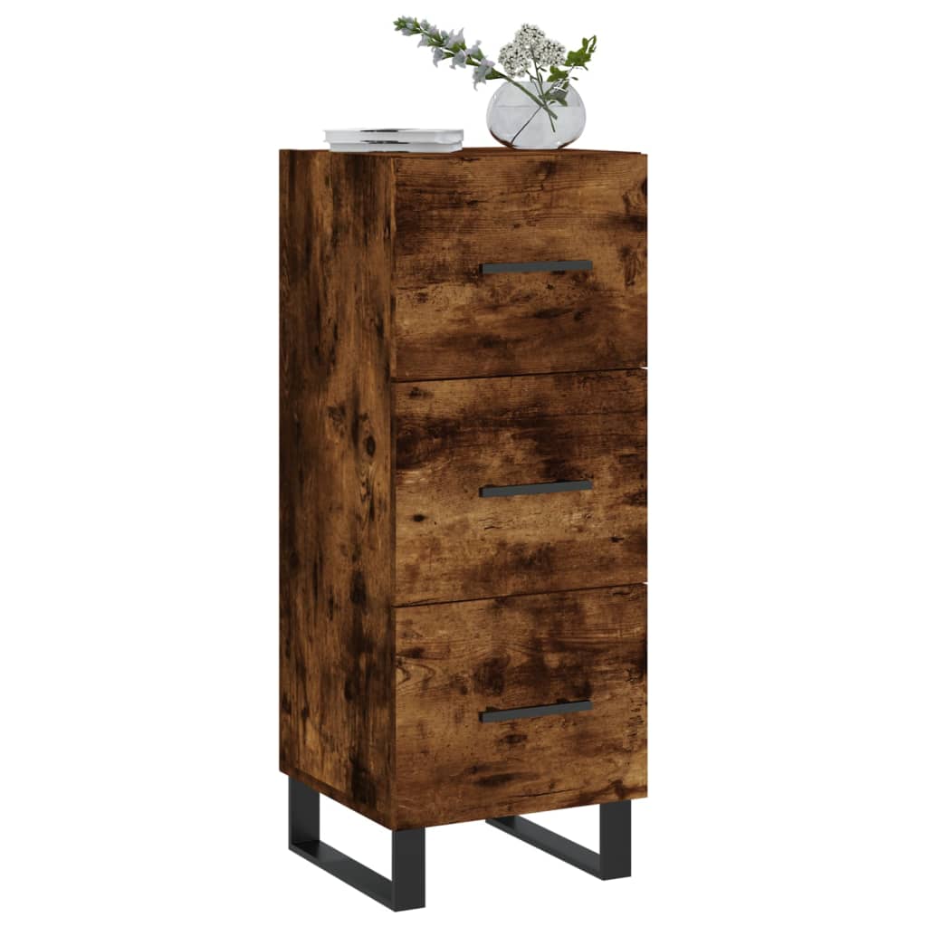 Sideboard Räuchereiche 34,5x34x90 cm Holzwerkstoff - Pazzar.ch