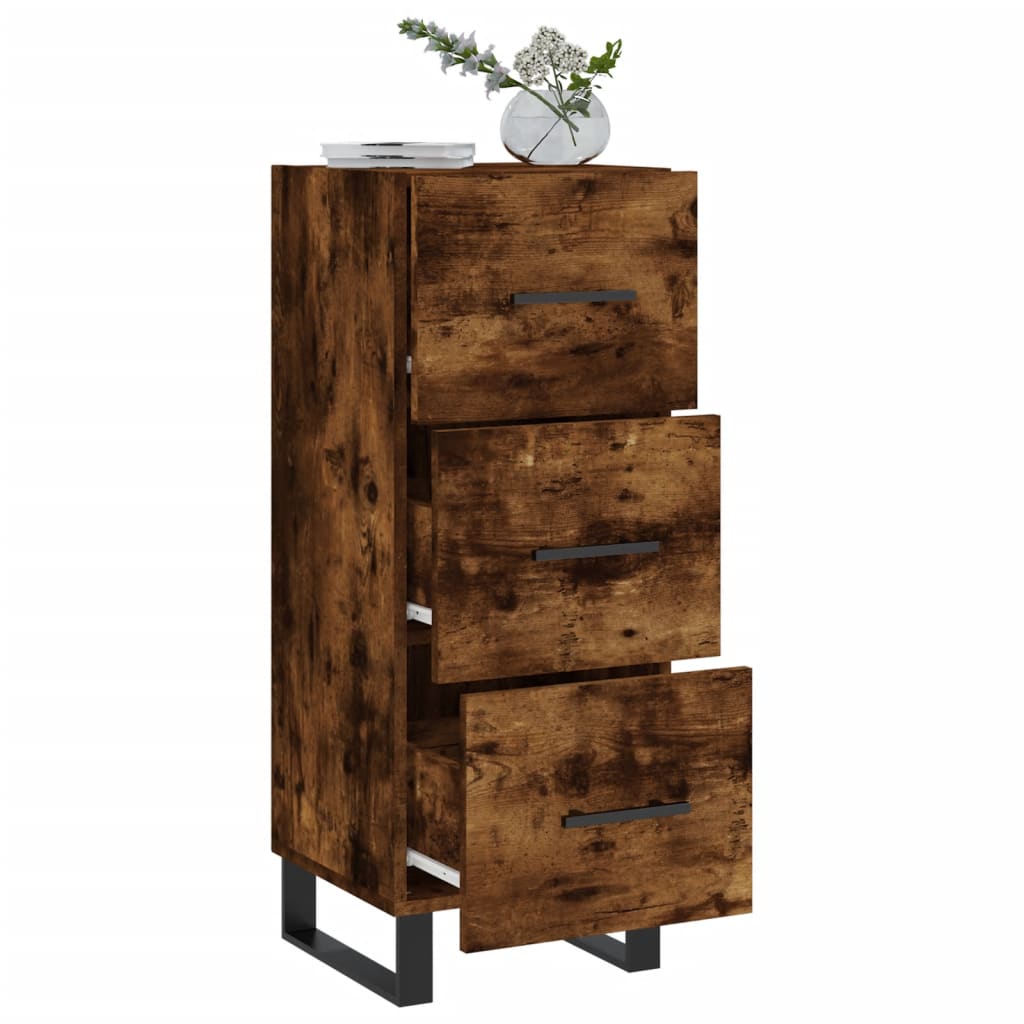 Sideboard Räuchereiche 34,5x34x90 cm Holzwerkstoff - Pazzar.ch