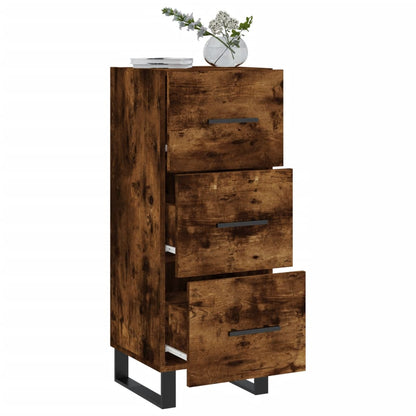 Sideboard Räuchereiche 34,5x34x90 cm Holzwerkstoff - Pazzar.ch
