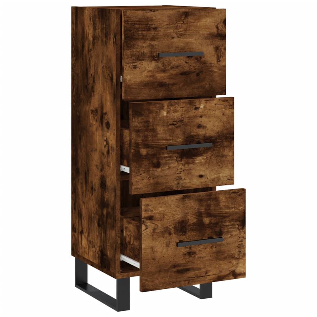 Sideboard Räuchereiche 34,5x34x90 cm Holzwerkstoff - Pazzar.ch