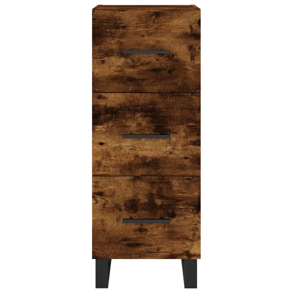 Sideboard Räuchereiche 34,5x34x90 cm Holzwerkstoff - Pazzar.ch