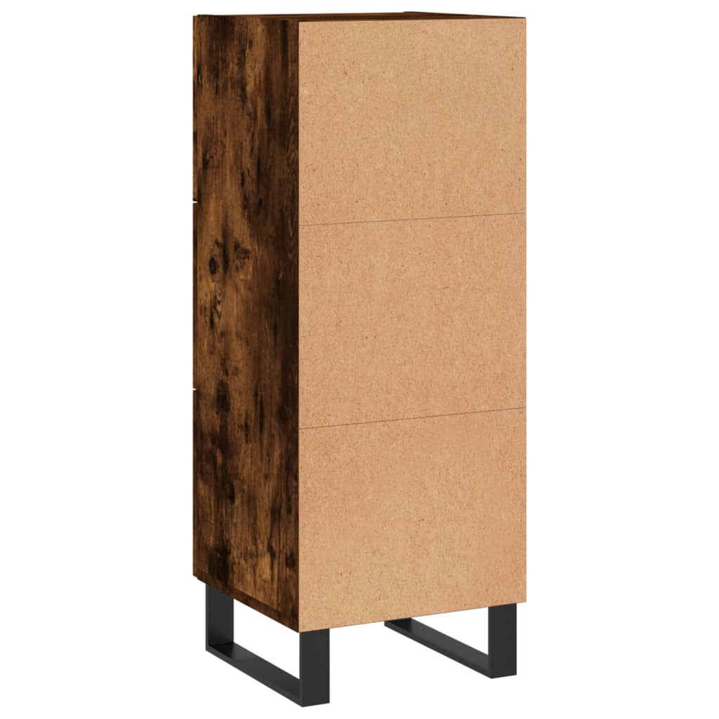Sideboard Räuchereiche 34,5x34x90 cm Holzwerkstoff - Pazzar.ch